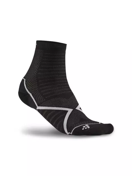 RUN WARM SOCK - Schwarz-Weiss