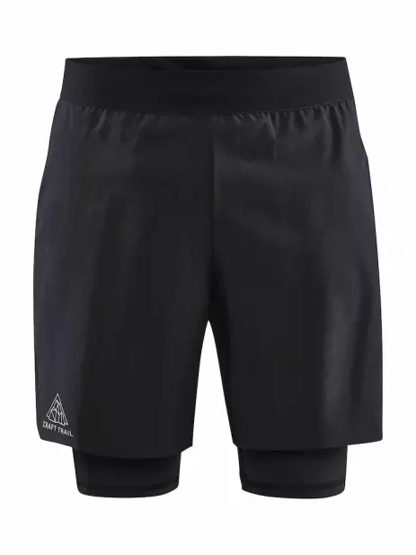 PRO TRAIL 2IN1 SHORTS M - Noir