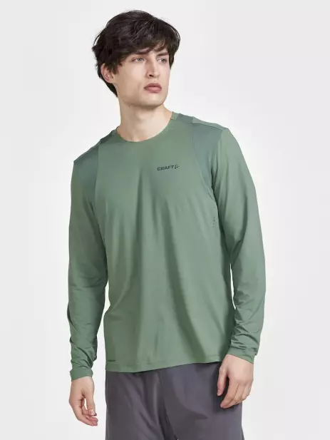 ADV HIT LS TEE M - Vert mousse